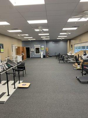 Open Gym Space great for Gait training, Balance exercise, or return to sport activities.