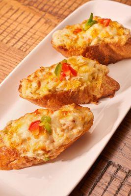 Loaded crab toast