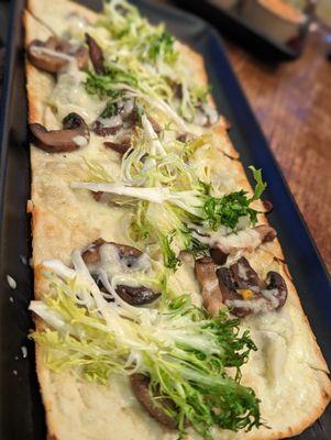 Mushroom truffle flatbread