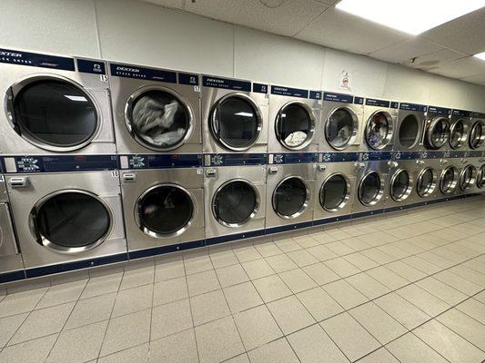 Lots of big dryers.