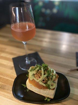 Orange wine & an amazing clam roll