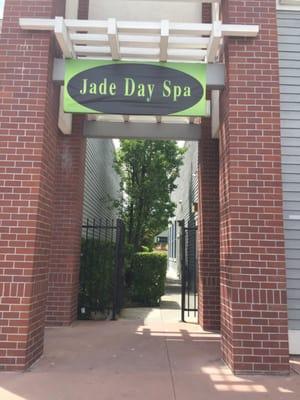 Jade Spa is Hidden behind subway and a chiropractic office.