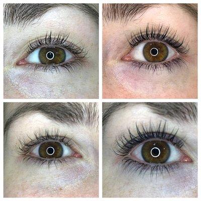 Lash lift and tint