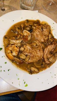 Shrimp and Chicken Marsala