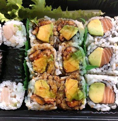 Fresh sushi rolls by Kami on Flatbush Ave Brooklyn