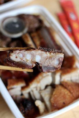 Closeup of B-B-Q Spareribs 排骨