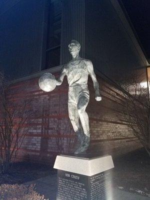 Holy Cross' most famous alumni -Boston Celtic legend Bob Cousy