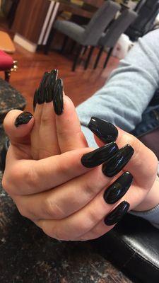 Classic Black Manicure