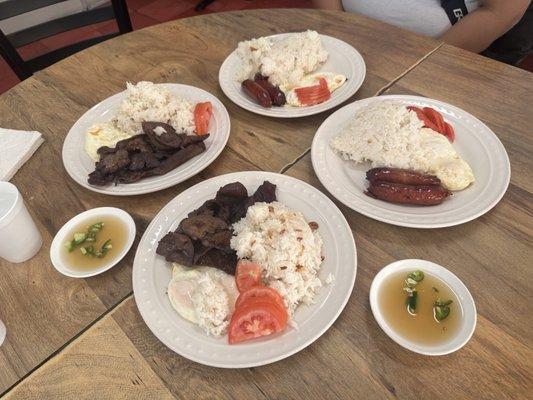 Tapsilog and Longsilog