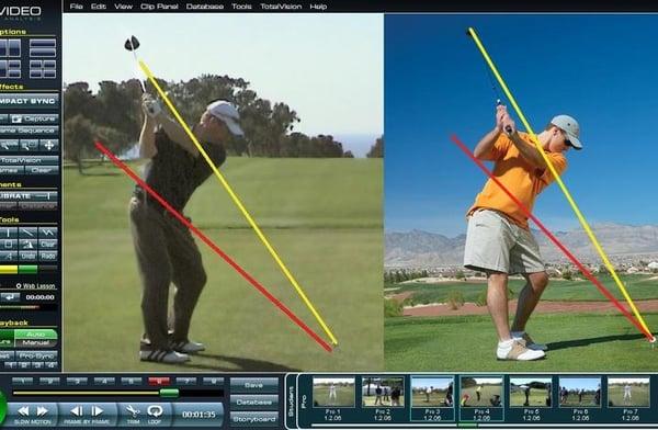 video golf swing