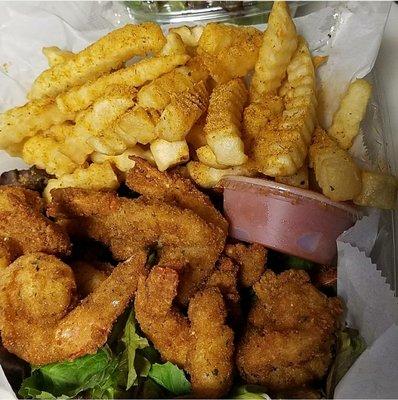 The Shrimp and Fries  Platter