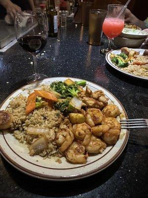 Hibachi Chicken and Shrimp Combo