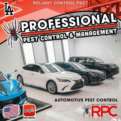 Professional pest control  for automotive businesses in Los Angeles.