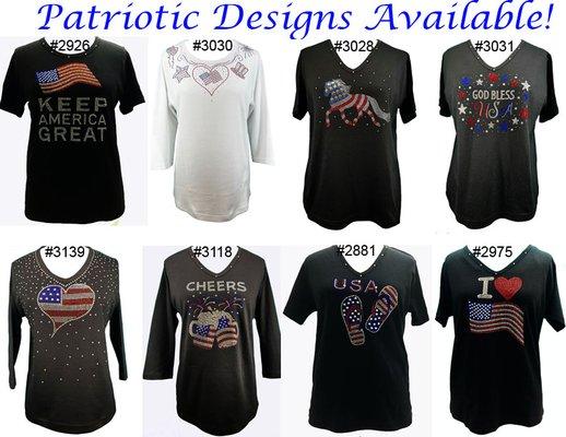 Rhinestones 4th of July designs