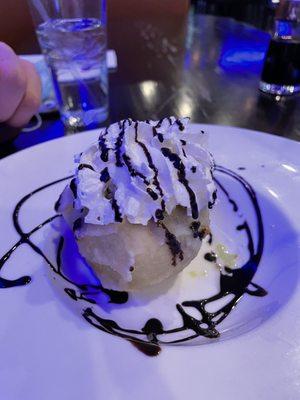 Green tea fried ice cream