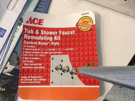 Faucet Kit for my 1958 valves.