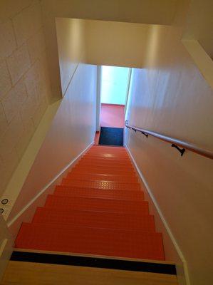 Pretty orange steps