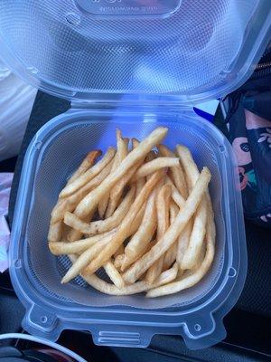 Dry, old fries