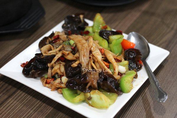 Stir Fried Mixed Fungus 爆炒珍菌 ($13.95) - sauce is a bit sweet