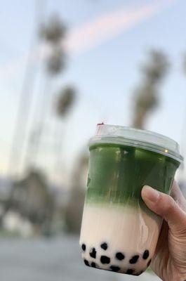 Uji Matcha Latte with boba