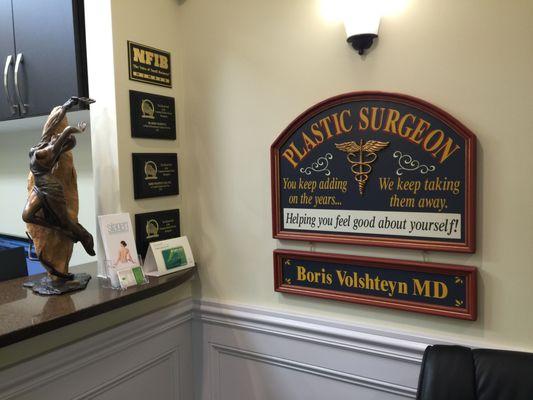 Boris Volshteyn MD West Long Branch NJ  Board Certified Plastic Surgeon  Office