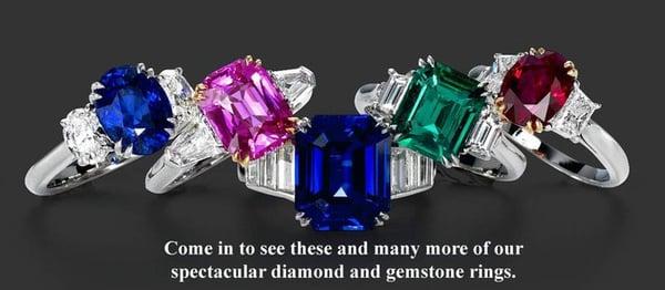 Precious gemstone jewelry from The Gleim Collection