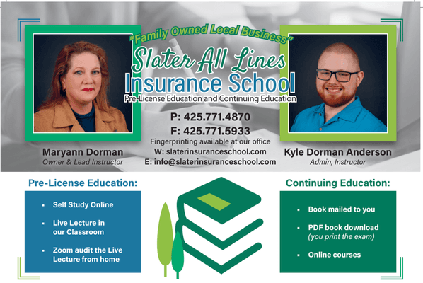 Slater All Lines Insurance School