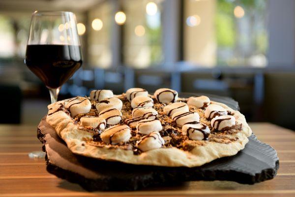 Our amazing S'mores pizza