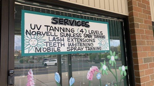 NEW SERVICES OFFERED: LEVEL 5 bed + fave & top body tanner if you need a quick pick me up! Call for Happy Hour Specials!