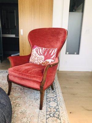 Reupholstered chair!