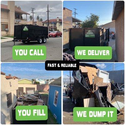 We provide dumpster Rentals. Contact us today to schedule your dumpster rental