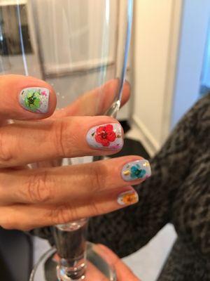 Beautiful nail art by Jenny at Posh Darien