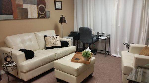 Another one of the talk therapy/consulting rooms in the South Hillcrest location of the Hillcrest Wellness Center.