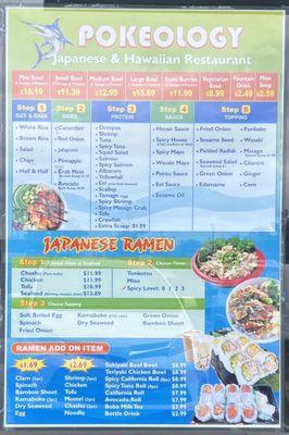 Poke menu 3/6/2024