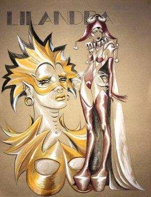 Fashion Illustration of X-Men's Majestrix Lilandra Neramani!