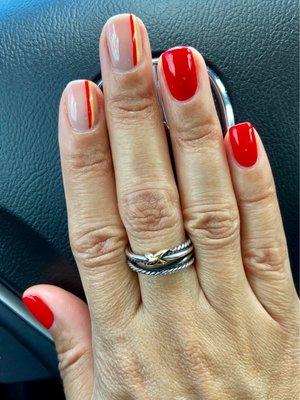 Gel manicure - impeccable work by Tap