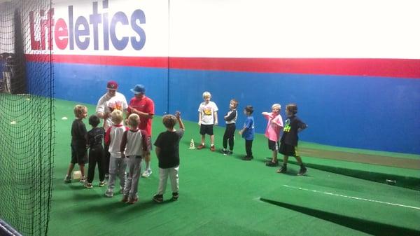 We offer group skill classes for baseball on a weekly basis.  Check our website for our current class schedule.