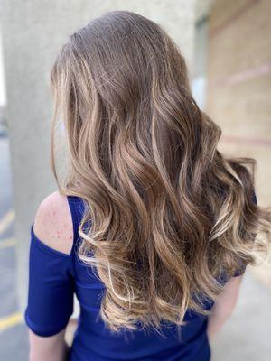 Balayage back view by Kathi