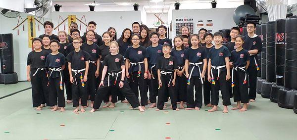 We are proud of all our black belt prep students on their way to earning their black belts.