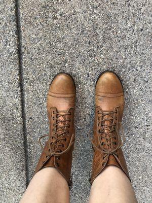 My newly shined boots!