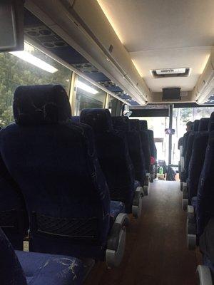 Cloth seats with the Silverline buses (SF Bay Area)