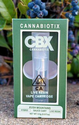 CBX Kush Mountains .5g Live Resin Cartridge