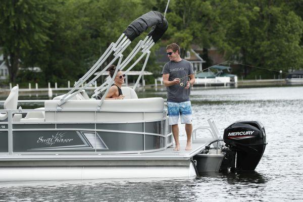 SunChaser boat with Mercury Marine outboard