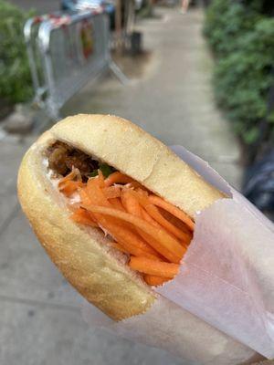 Classic banh mi with extra meat