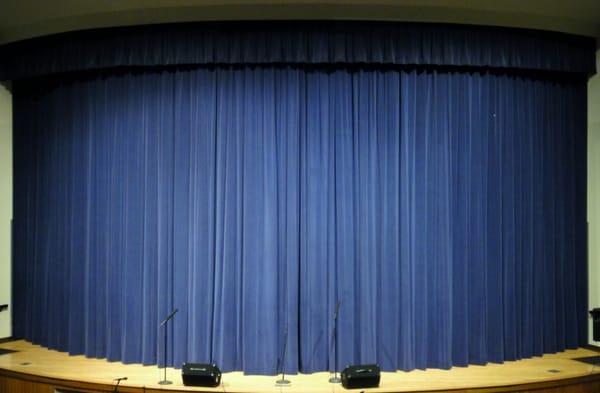 Stage with Main Curtain Closed