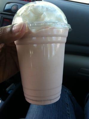 Strawberry white chocolate with no coffee blended drinks