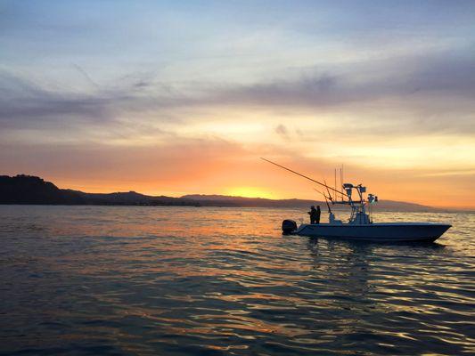 Sun rises near Dana Point