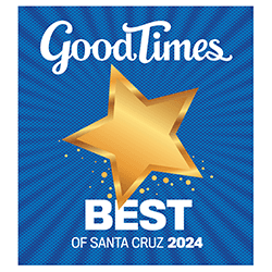 For the 12th consecutive year, SCCB received the most votes for "Best Bank" in the Best of Santa Cruz County Good Times Readers' Poll.