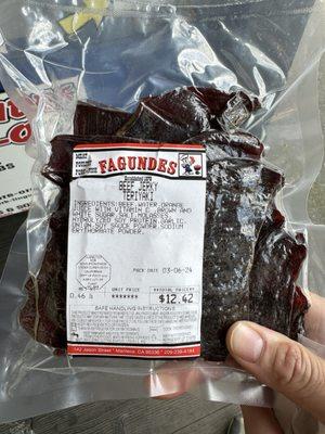 Good clean jerky, no preservatives.