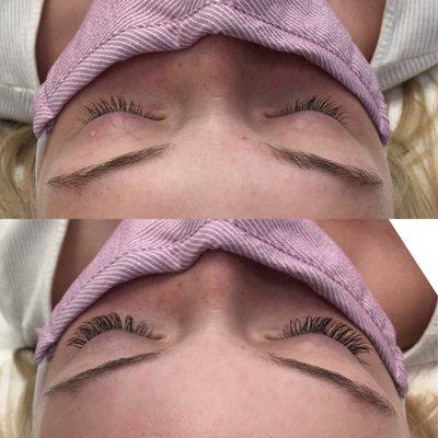 Classic Lash Extensions. Before & After